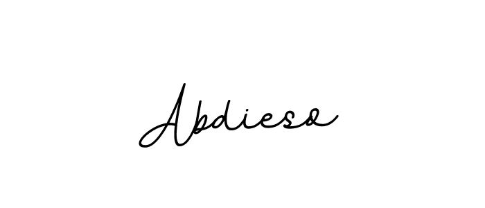 How to make Abdieso name signature. Use BallpointsItalic-DORy9 style for creating short signs online. This is the latest handwritten sign. Abdieso signature style 11 images and pictures png