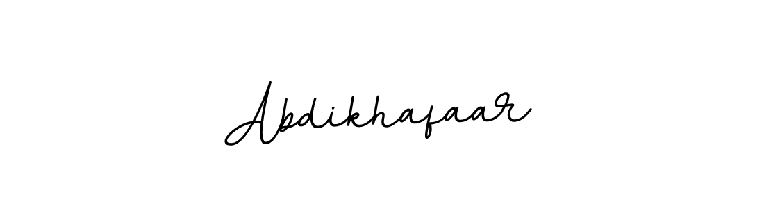 Use a signature maker to create a handwritten signature online. With this signature software, you can design (BallpointsItalic-DORy9) your own signature for name Abdikhafaar. Abdikhafaar signature style 11 images and pictures png