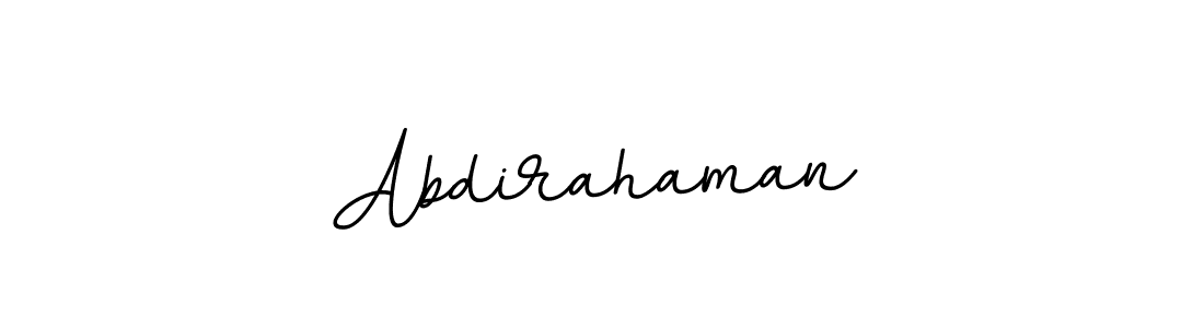 The best way (BallpointsItalic-DORy9) to make a short signature is to pick only two or three words in your name. The name Abdirahaman include a total of six letters. For converting this name. Abdirahaman signature style 11 images and pictures png