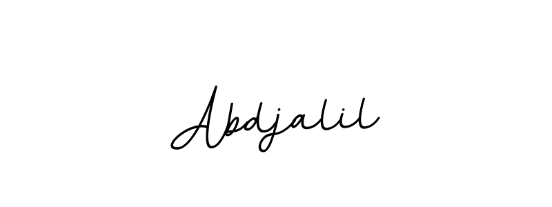 You should practise on your own different ways (BallpointsItalic-DORy9) to write your name (Abdjalil) in signature. don't let someone else do it for you. Abdjalil signature style 11 images and pictures png