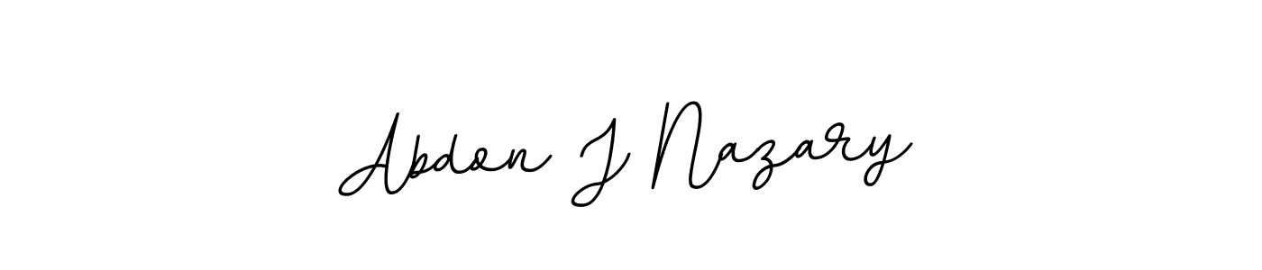 Also we have Abdon J Nazary name is the best signature style. Create professional handwritten signature collection using BallpointsItalic-DORy9 autograph style. Abdon J Nazary signature style 11 images and pictures png