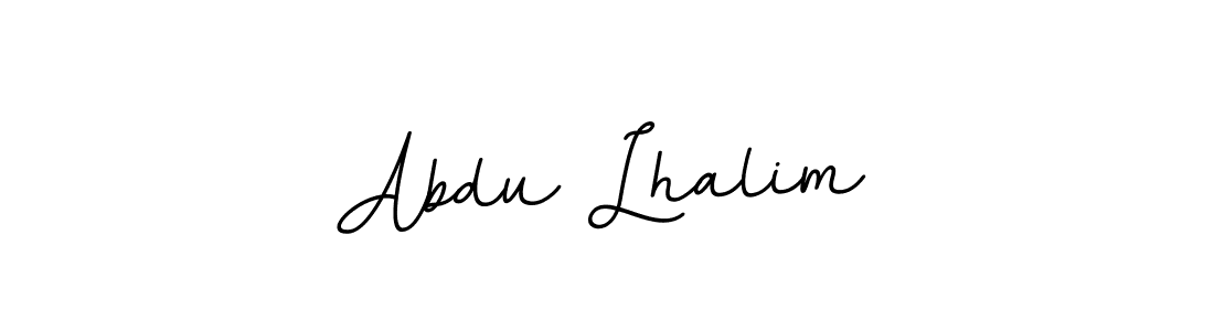 You should practise on your own different ways (BallpointsItalic-DORy9) to write your name (Abdu Lhalim) in signature. don't let someone else do it for you. Abdu Lhalim signature style 11 images and pictures png