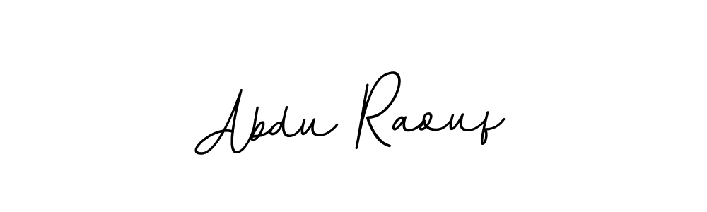 You should practise on your own different ways (BallpointsItalic-DORy9) to write your name (Abdu Raouf) in signature. don't let someone else do it for you. Abdu Raouf signature style 11 images and pictures png