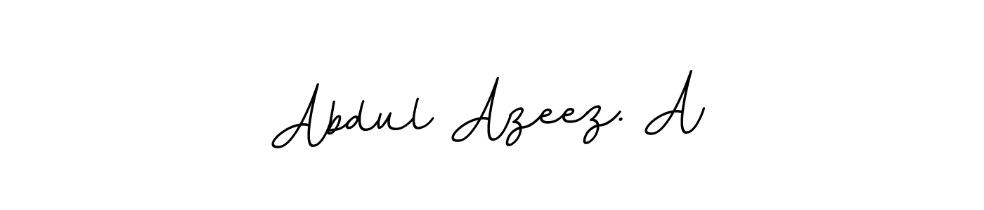 Create a beautiful signature design for name Abdul Azeez. A. With this signature (BallpointsItalic-DORy9) fonts, you can make a handwritten signature for free. Abdul Azeez. A signature style 11 images and pictures png