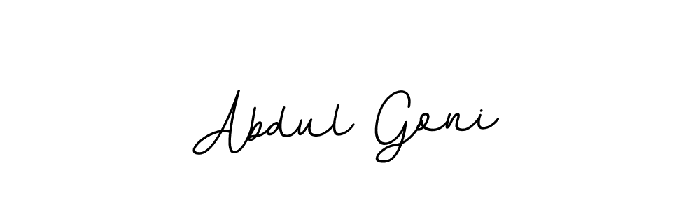 How to make Abdul Goni name signature. Use BallpointsItalic-DORy9 style for creating short signs online. This is the latest handwritten sign. Abdul Goni signature style 11 images and pictures png
