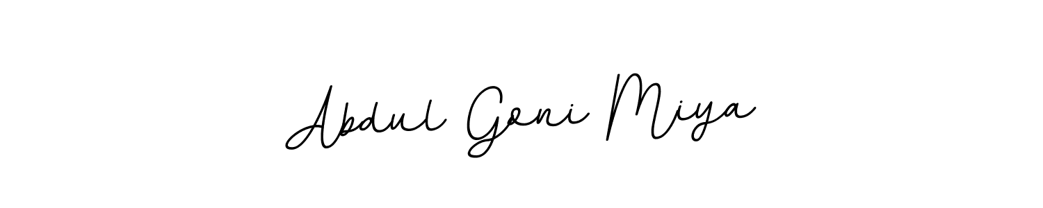 Use a signature maker to create a handwritten signature online. With this signature software, you can design (BallpointsItalic-DORy9) your own signature for name Abdul Goni Miya. Abdul Goni Miya signature style 11 images and pictures png