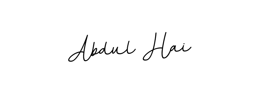How to make Abdul Hai name signature. Use BallpointsItalic-DORy9 style for creating short signs online. This is the latest handwritten sign. Abdul Hai signature style 11 images and pictures png