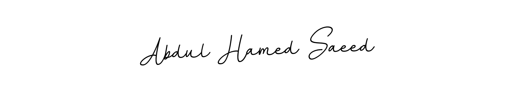 Abdul Hamed Saeed stylish signature style. Best Handwritten Sign (BallpointsItalic-DORy9) for my name. Handwritten Signature Collection Ideas for my name Abdul Hamed Saeed. Abdul Hamed Saeed signature style 11 images and pictures png