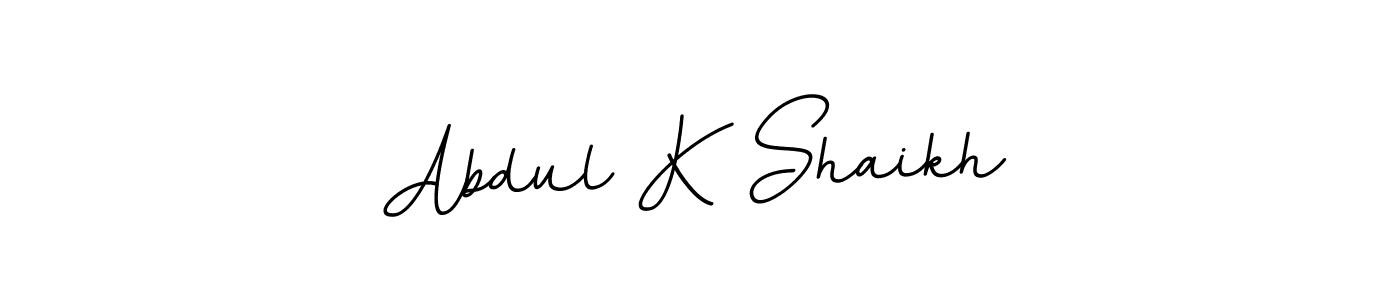 Abdul K Shaikh stylish signature style. Best Handwritten Sign (BallpointsItalic-DORy9) for my name. Handwritten Signature Collection Ideas for my name Abdul K Shaikh. Abdul K Shaikh signature style 11 images and pictures png