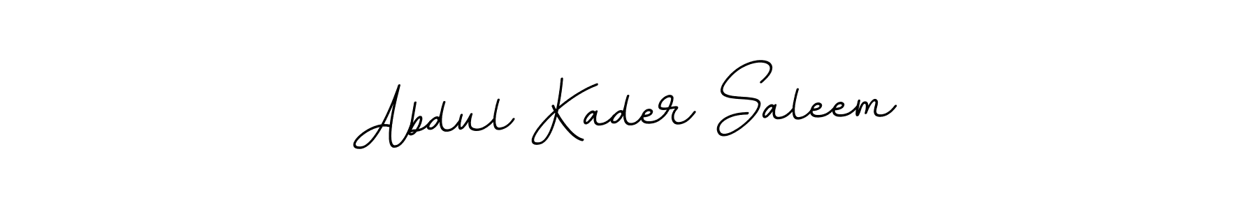 Make a beautiful signature design for name Abdul Kader Saleem. With this signature (BallpointsItalic-DORy9) style, you can create a handwritten signature for free. Abdul Kader Saleem signature style 11 images and pictures png