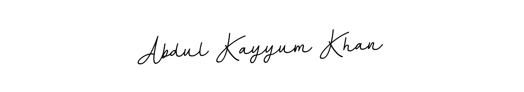 Design your own signature with our free online signature maker. With this signature software, you can create a handwritten (BallpointsItalic-DORy9) signature for name Abdul Kayyum Khan. Abdul Kayyum Khan signature style 11 images and pictures png