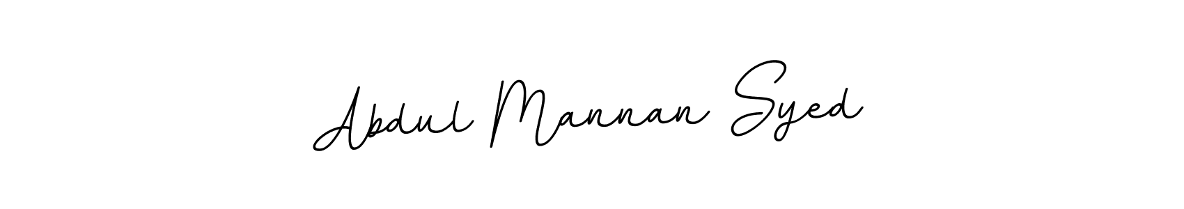 How to make Abdul Mannan Syed name signature. Use BallpointsItalic-DORy9 style for creating short signs online. This is the latest handwritten sign. Abdul Mannan Syed signature style 11 images and pictures png