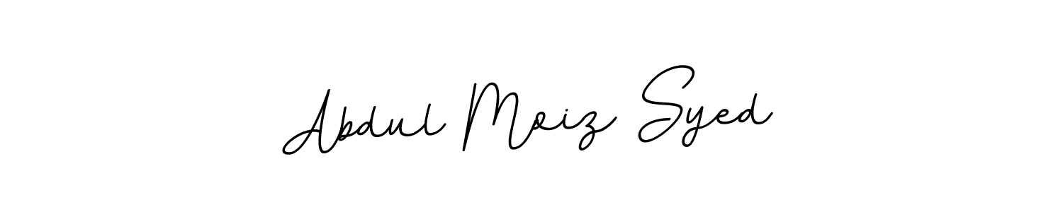 Make a beautiful signature design for name Abdul Moiz Syed. With this signature (BallpointsItalic-DORy9) style, you can create a handwritten signature for free. Abdul Moiz Syed signature style 11 images and pictures png