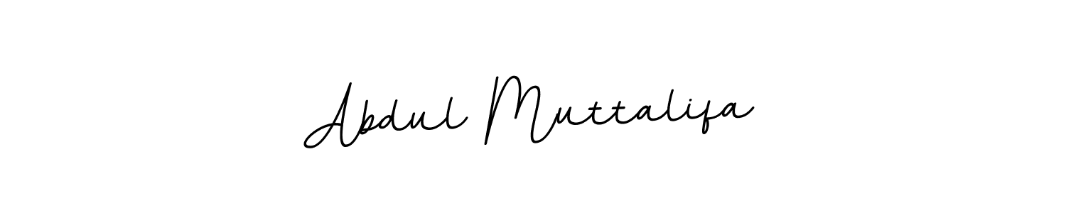 Use a signature maker to create a handwritten signature online. With this signature software, you can design (BallpointsItalic-DORy9) your own signature for name Abdul Muttalifa. Abdul Muttalifa signature style 11 images and pictures png