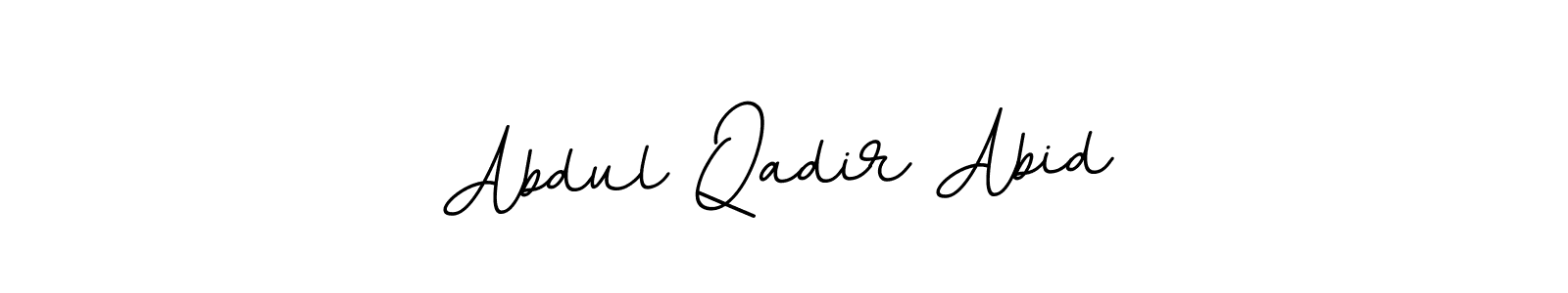 Make a beautiful signature design for name Abdul Qadir Abid. With this signature (BallpointsItalic-DORy9) style, you can create a handwritten signature for free. Abdul Qadir Abid signature style 11 images and pictures png