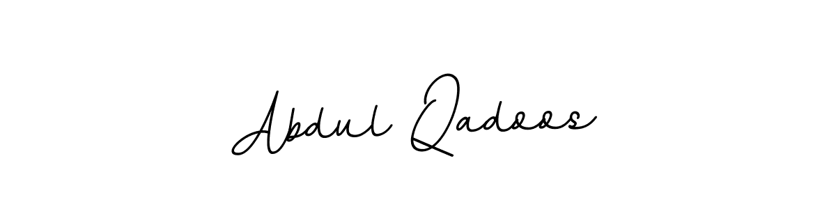 Design your own signature with our free online signature maker. With this signature software, you can create a handwritten (BallpointsItalic-DORy9) signature for name Abdul Qadoos. Abdul Qadoos signature style 11 images and pictures png