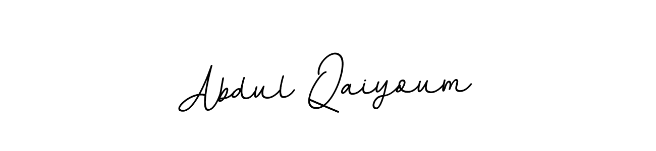 This is the best signature style for the Abdul Qaiyoum name. Also you like these signature font (BallpointsItalic-DORy9). Mix name signature. Abdul Qaiyoum signature style 11 images and pictures png