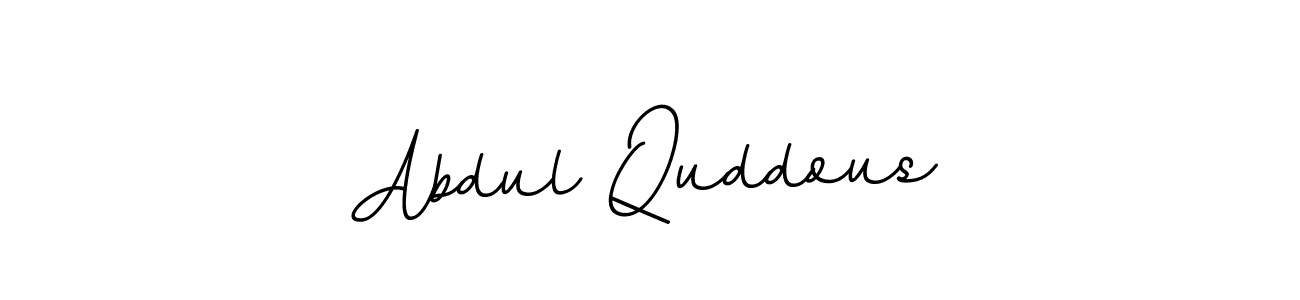 Use a signature maker to create a handwritten signature online. With this signature software, you can design (BallpointsItalic-DORy9) your own signature for name Abdul Quddous. Abdul Quddous signature style 11 images and pictures png