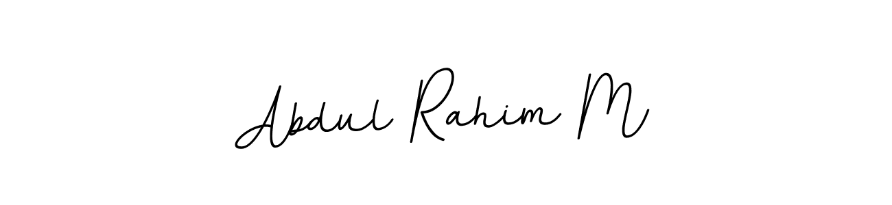 Also we have Abdul Rahim M name is the best signature style. Create professional handwritten signature collection using BallpointsItalic-DORy9 autograph style. Abdul Rahim M signature style 11 images and pictures png