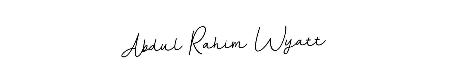 It looks lik you need a new signature style for name Abdul Rahim Wyatt. Design unique handwritten (BallpointsItalic-DORy9) signature with our free signature maker in just a few clicks. Abdul Rahim Wyatt signature style 11 images and pictures png