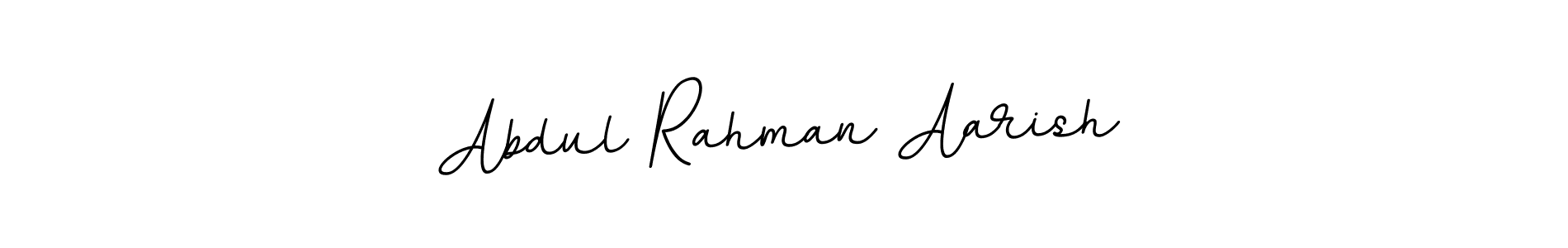 How to make Abdul Rahman Aarish name signature. Use BallpointsItalic-DORy9 style for creating short signs online. This is the latest handwritten sign. Abdul Rahman Aarish signature style 11 images and pictures png
