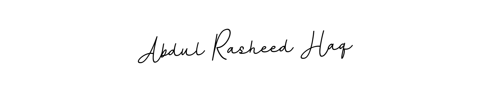 How to make Abdul Rasheed Haq name signature. Use BallpointsItalic-DORy9 style for creating short signs online. This is the latest handwritten sign. Abdul Rasheed Haq signature style 11 images and pictures png