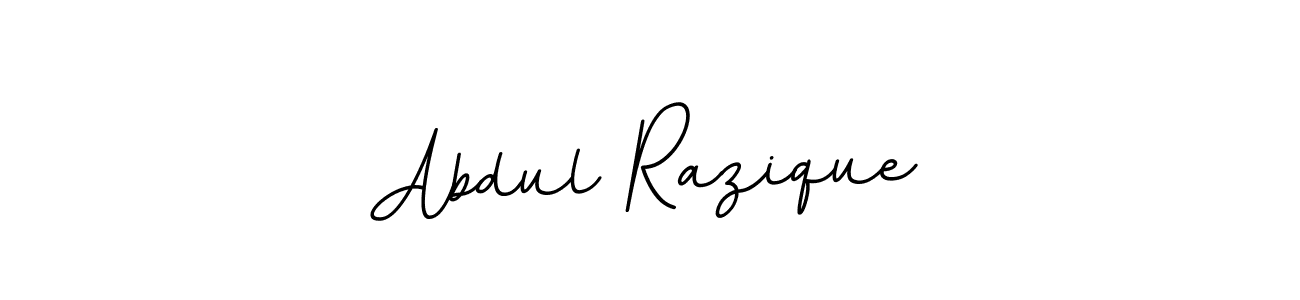 Use a signature maker to create a handwritten signature online. With this signature software, you can design (BallpointsItalic-DORy9) your own signature for name Abdul Razique. Abdul Razique signature style 11 images and pictures png
