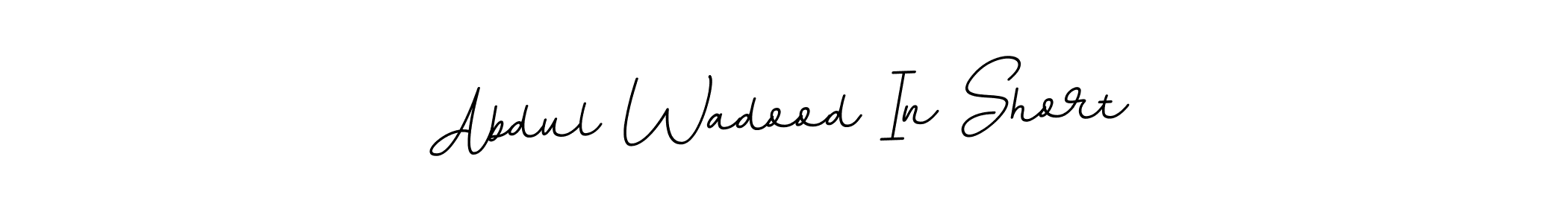 This is the best signature style for the Abdul Wadood In Short name. Also you like these signature font (BallpointsItalic-DORy9). Mix name signature. Abdul Wadood In Short signature style 11 images and pictures png