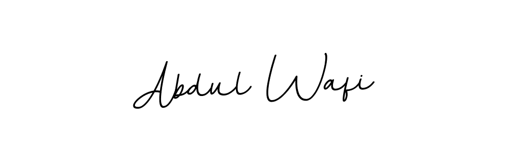 This is the best signature style for the Abdul Wafi name. Also you like these signature font (BallpointsItalic-DORy9). Mix name signature. Abdul Wafi signature style 11 images and pictures png