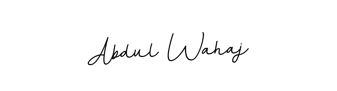 Use a signature maker to create a handwritten signature online. With this signature software, you can design (BallpointsItalic-DORy9) your own signature for name Abdul Wahaj. Abdul Wahaj signature style 11 images and pictures png