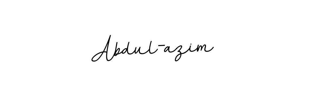 How to make Abdul-azim  name signature. Use BallpointsItalic-DORy9 style for creating short signs online. This is the latest handwritten sign. Abdul-azim  signature style 11 images and pictures png