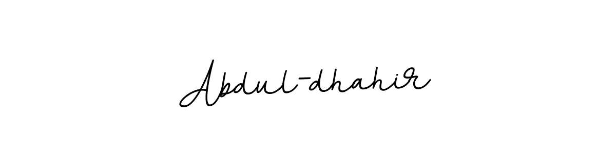 Make a beautiful signature design for name Abdul-dhahir. With this signature (BallpointsItalic-DORy9) style, you can create a handwritten signature for free. Abdul-dhahir signature style 11 images and pictures png