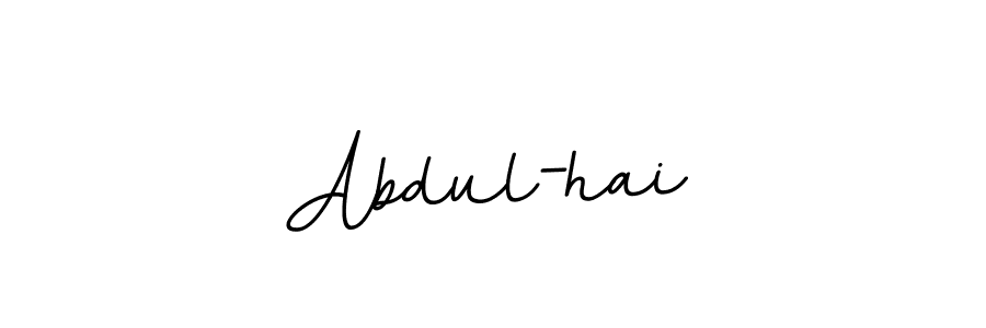 Create a beautiful signature design for name Abdul-hai. With this signature (BallpointsItalic-DORy9) fonts, you can make a handwritten signature for free. Abdul-hai signature style 11 images and pictures png
