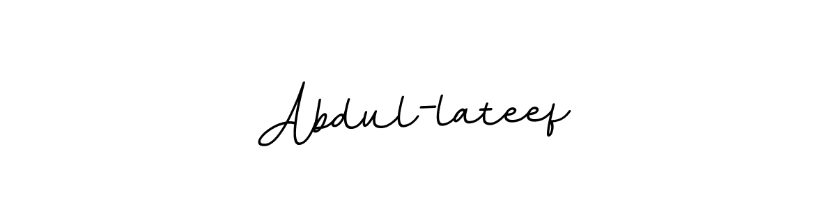 Use a signature maker to create a handwritten signature online. With this signature software, you can design (BallpointsItalic-DORy9) your own signature for name Abdul-lateef. Abdul-lateef signature style 11 images and pictures png