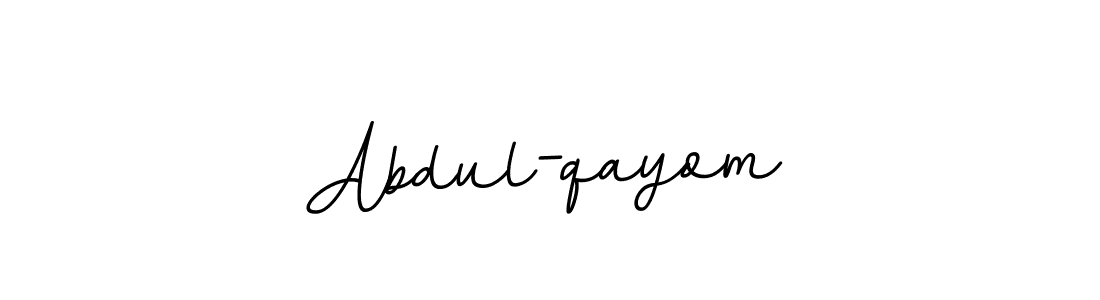 Also we have Abdul-qayom name is the best signature style. Create professional handwritten signature collection using BallpointsItalic-DORy9 autograph style. Abdul-qayom signature style 11 images and pictures png