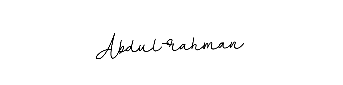 Make a beautiful signature design for name Abdul-rahman. With this signature (BallpointsItalic-DORy9) style, you can create a handwritten signature for free. Abdul-rahman signature style 11 images and pictures png