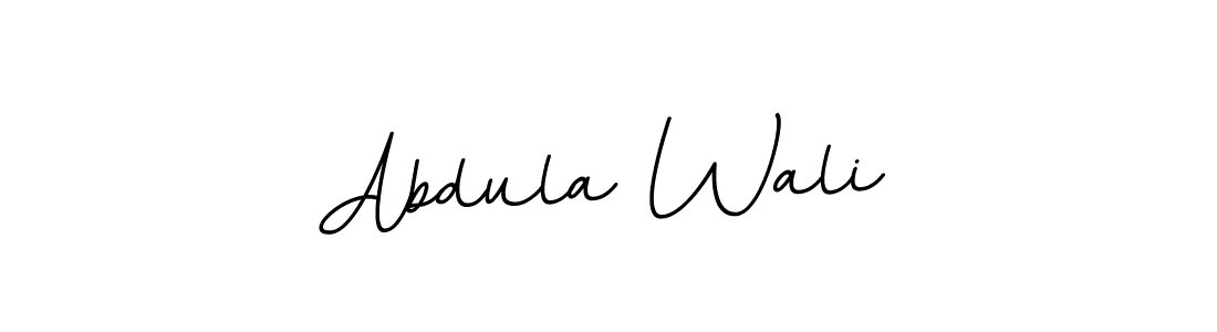 Use a signature maker to create a handwritten signature online. With this signature software, you can design (BallpointsItalic-DORy9) your own signature for name Abdula Wali. Abdula Wali signature style 11 images and pictures png