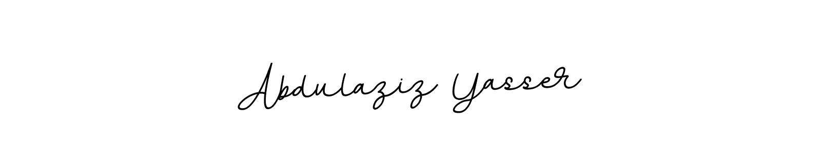 How to make Abdulaziz Yasser name signature. Use BallpointsItalic-DORy9 style for creating short signs online. This is the latest handwritten sign. Abdulaziz Yasser signature style 11 images and pictures png