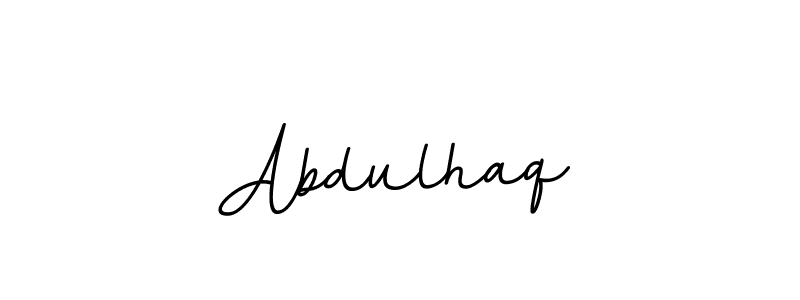 Design your own signature with our free online signature maker. With this signature software, you can create a handwritten (BallpointsItalic-DORy9) signature for name Abdulhaq. Abdulhaq signature style 11 images and pictures png