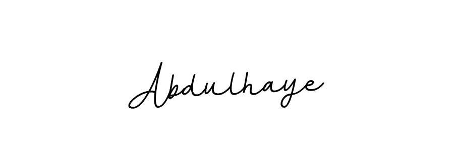 Use a signature maker to create a handwritten signature online. With this signature software, you can design (BallpointsItalic-DORy9) your own signature for name Abdulhaye. Abdulhaye signature style 11 images and pictures png