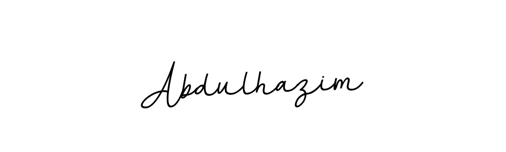 Make a beautiful signature design for name Abdulhazim. With this signature (BallpointsItalic-DORy9) style, you can create a handwritten signature for free. Abdulhazim signature style 11 images and pictures png