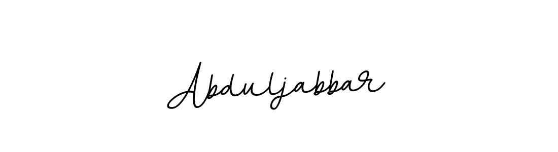 Make a beautiful signature design for name Abduljabbar. With this signature (BallpointsItalic-DORy9) style, you can create a handwritten signature for free. Abduljabbar signature style 11 images and pictures png