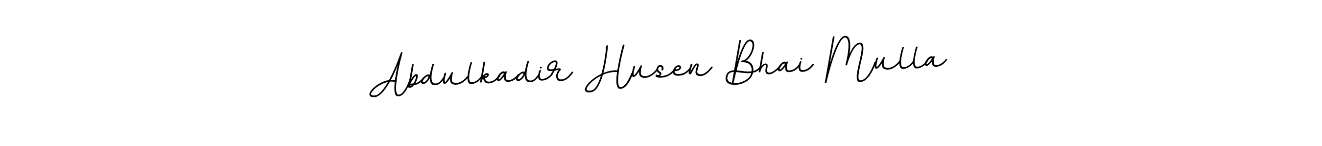 Make a beautiful signature design for name Abdulkadir Husen Bhai Mulla. Use this online signature maker to create a handwritten signature for free. Abdulkadir Husen Bhai Mulla signature style 11 images and pictures png