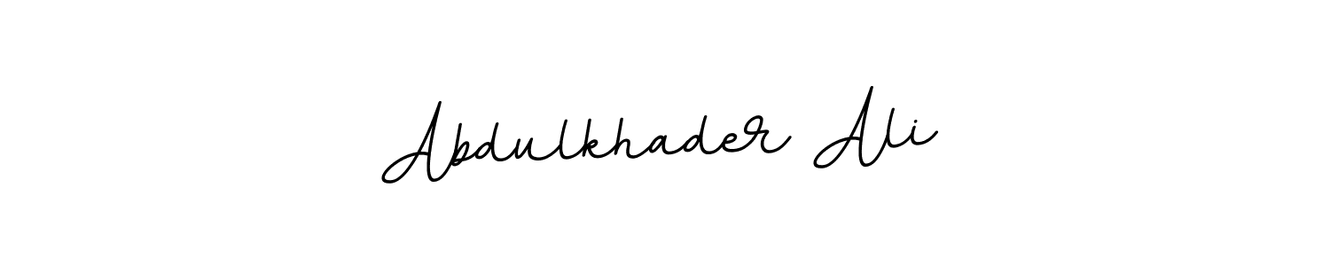 Make a beautiful signature design for name Abdulkhader Ali. With this signature (BallpointsItalic-DORy9) style, you can create a handwritten signature for free. Abdulkhader Ali signature style 11 images and pictures png