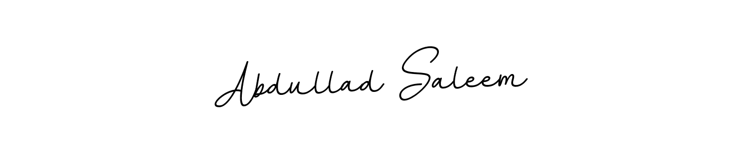 Create a beautiful signature design for name Abdullad Saleem. With this signature (BallpointsItalic-DORy9) fonts, you can make a handwritten signature for free. Abdullad Saleem signature style 11 images and pictures png