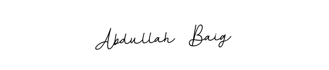 You should practise on your own different ways (BallpointsItalic-DORy9) to write your name (Abdullah  Baig) in signature. don't let someone else do it for you. Abdullah  Baig signature style 11 images and pictures png