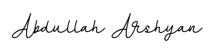 Practice writing Abdullah Arshyan with the flow of BallpointsItalic-DORy9 lettering. A fantastic source of inspiration for developing your personal signature style. Abdullah Arshyan signature style 11 images and pictures png
