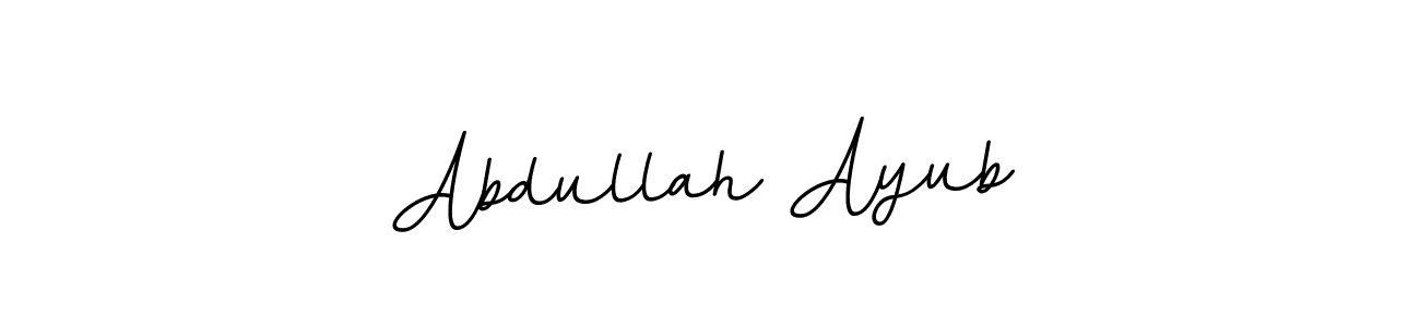 Abdullah Ayub stylish signature style. Best Handwritten Sign (BallpointsItalic-DORy9) for my name. Handwritten Signature Collection Ideas for my name Abdullah Ayub. Abdullah Ayub signature style 11 images and pictures png