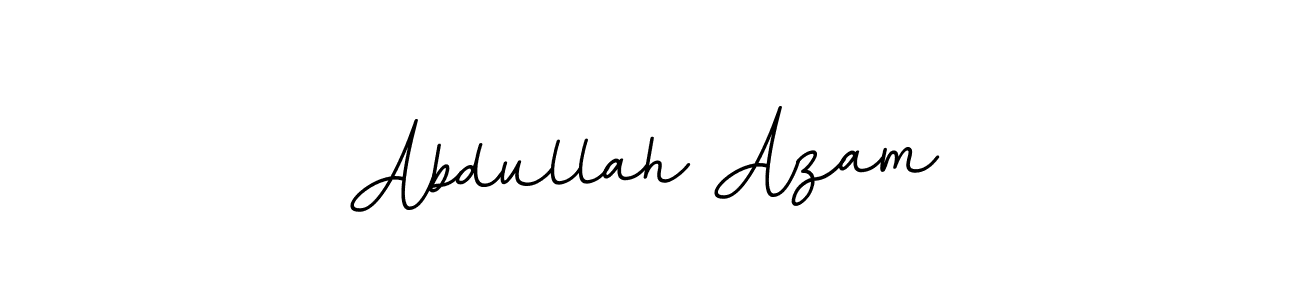 How to make Abdullah Azam name signature. Use BallpointsItalic-DORy9 style for creating short signs online. This is the latest handwritten sign. Abdullah Azam signature style 11 images and pictures png