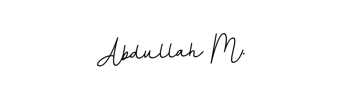 Abdullah M. stylish signature style. Best Handwritten Sign (BallpointsItalic-DORy9) for my name. Handwritten Signature Collection Ideas for my name Abdullah M.. Abdullah M. signature style 11 images and pictures png